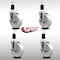 Service Caster 5'' SS Nylon Swivel 1-1/2'' Expanding Stem Caster Set with Brake, 4PK SCC-SSEX20S514-NYS-TLB-112-4 - alternate 2